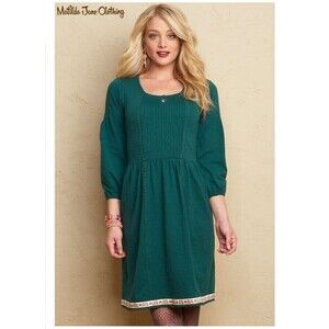 MATILDA JANE NADINE FANCY CHARLIE HUNTER GREEN DRESS WOMEN SIZE MEDIUM